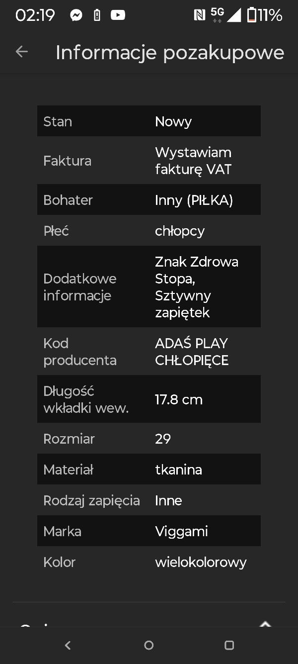 Kapcie, papcie Viggami dla chłopca, r. 29, wkładka skóra 17,8 cm