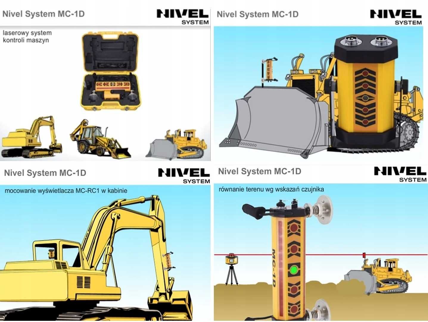 Czujnik NIVEL SYSTEM MC-1D Koparki Maszyny Niwelator System Kontroli