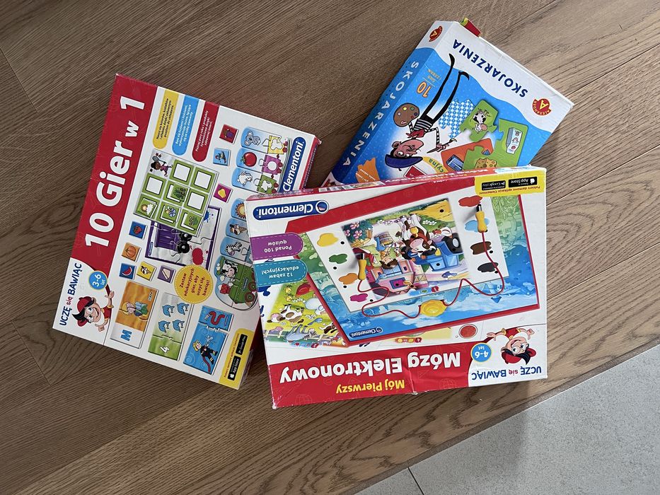 Zestaw 3 gier edukacyjntch dla 3-5 latka