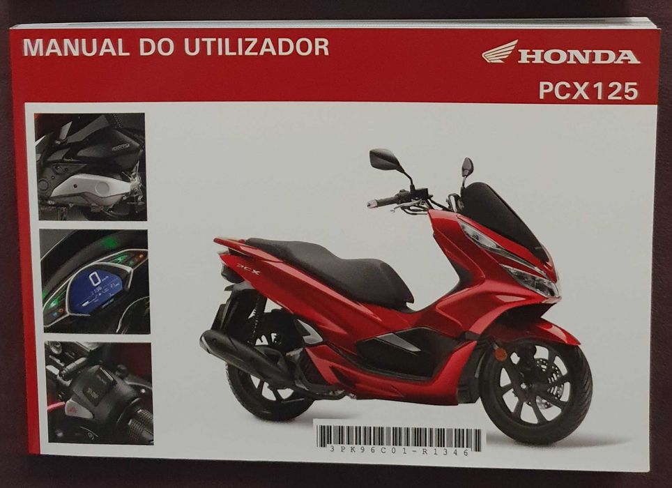 Manuais do Utilizador e Manutenção e Garantia, da Honda 125 PCX - 2020
