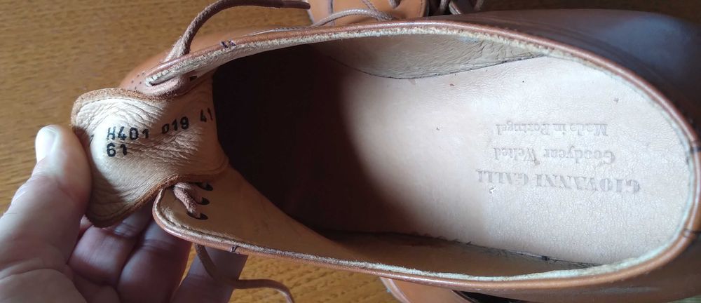 Sapatos novos em pele Giovanni Galli Goodyear Welted