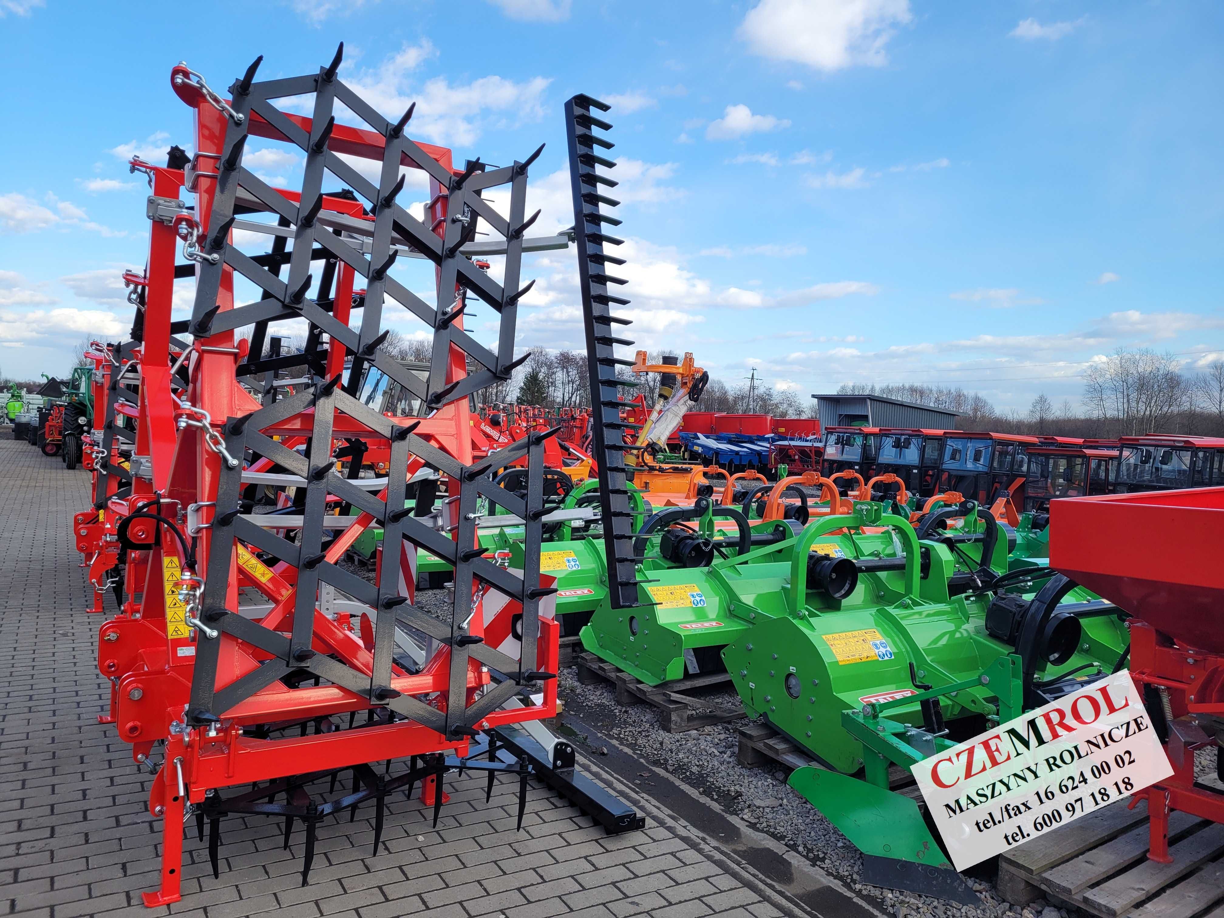 Brona zębowa 6,7m hydrauliczna  firmy Agro-Osek