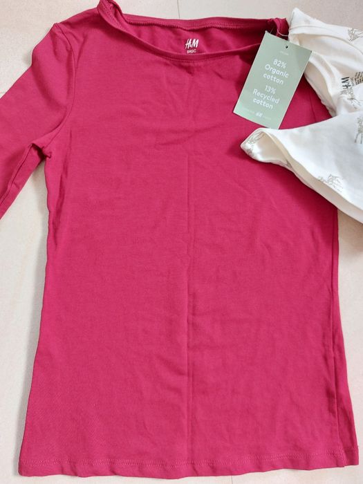 Nowe bluzki H&M komplet 134-140