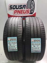 2 pneus semi novos 225-55r18 michelin - oferta dos portes 120 EUROS