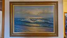 Quadro H. Galey, Pintura óleo, grande dimensão