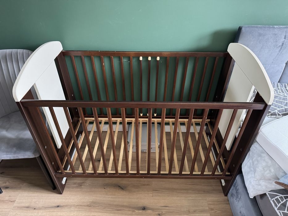 Łóżeczko dziecięce 60x120 + Materac Ikea Skonast 60x120