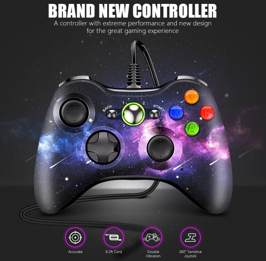 Kontroler AceGamer Wired PC do konsoli Xbox 360,