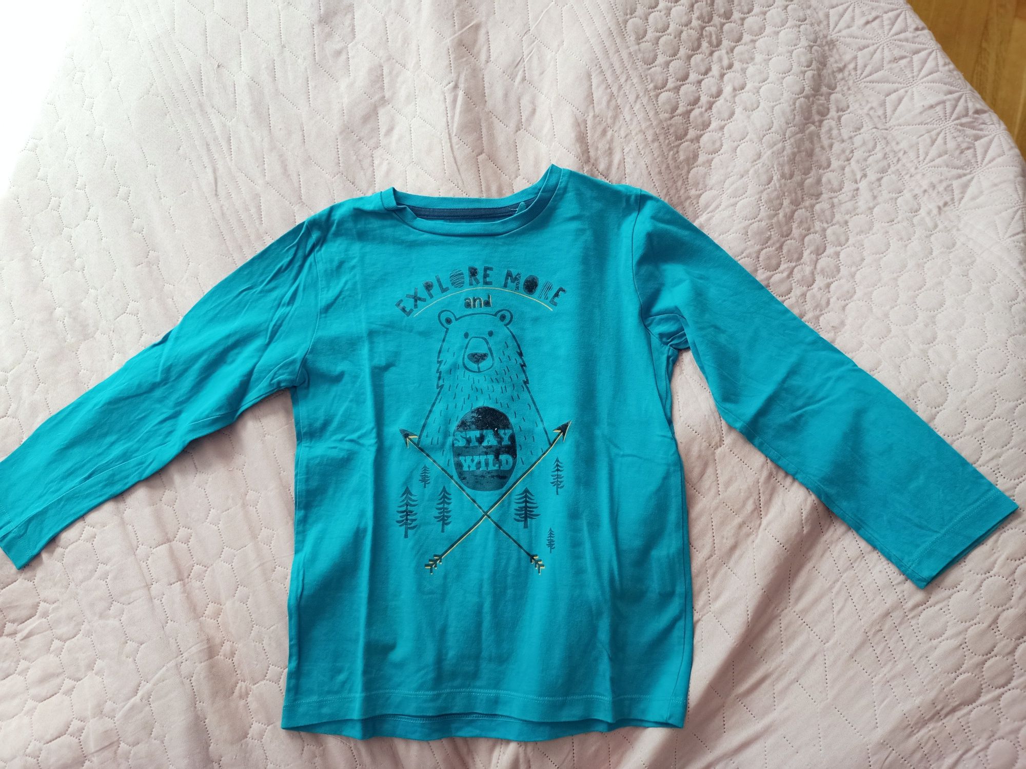 2 koszulki, bluzki na dł. rękaw dla chłopca 7-8 lat, 122-128 cm