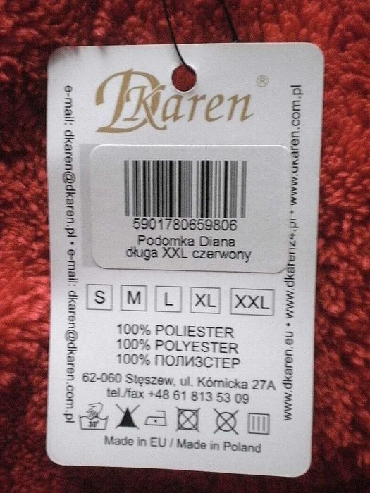 Szlafrok XXL DKaren z polaru