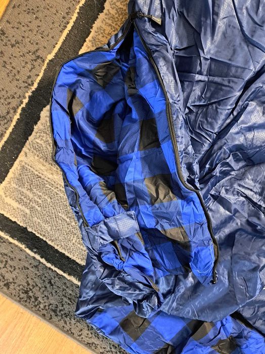 Śpiwory Śpiwór dwuosobowy letni z poduszka Mountrex 210x150 do zszycia