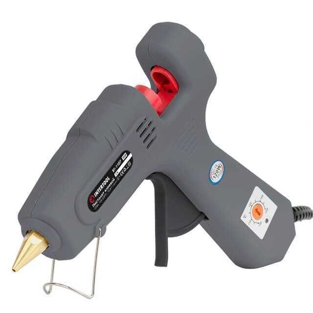 Термопистолет клеевой 120Вт, 100-220°C 10.8-11.5 мм, INTERTOOL RT-1107
