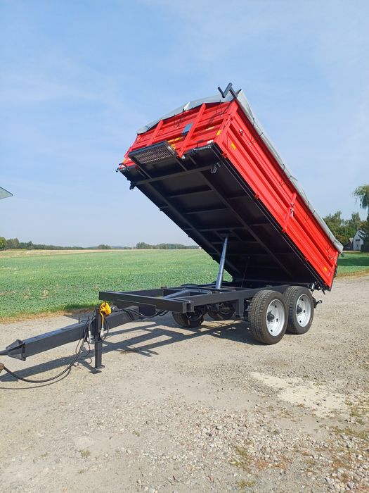 Przyczepa wywrotka na 3 strony 7 ton tandem hw 60 hl d55 resor