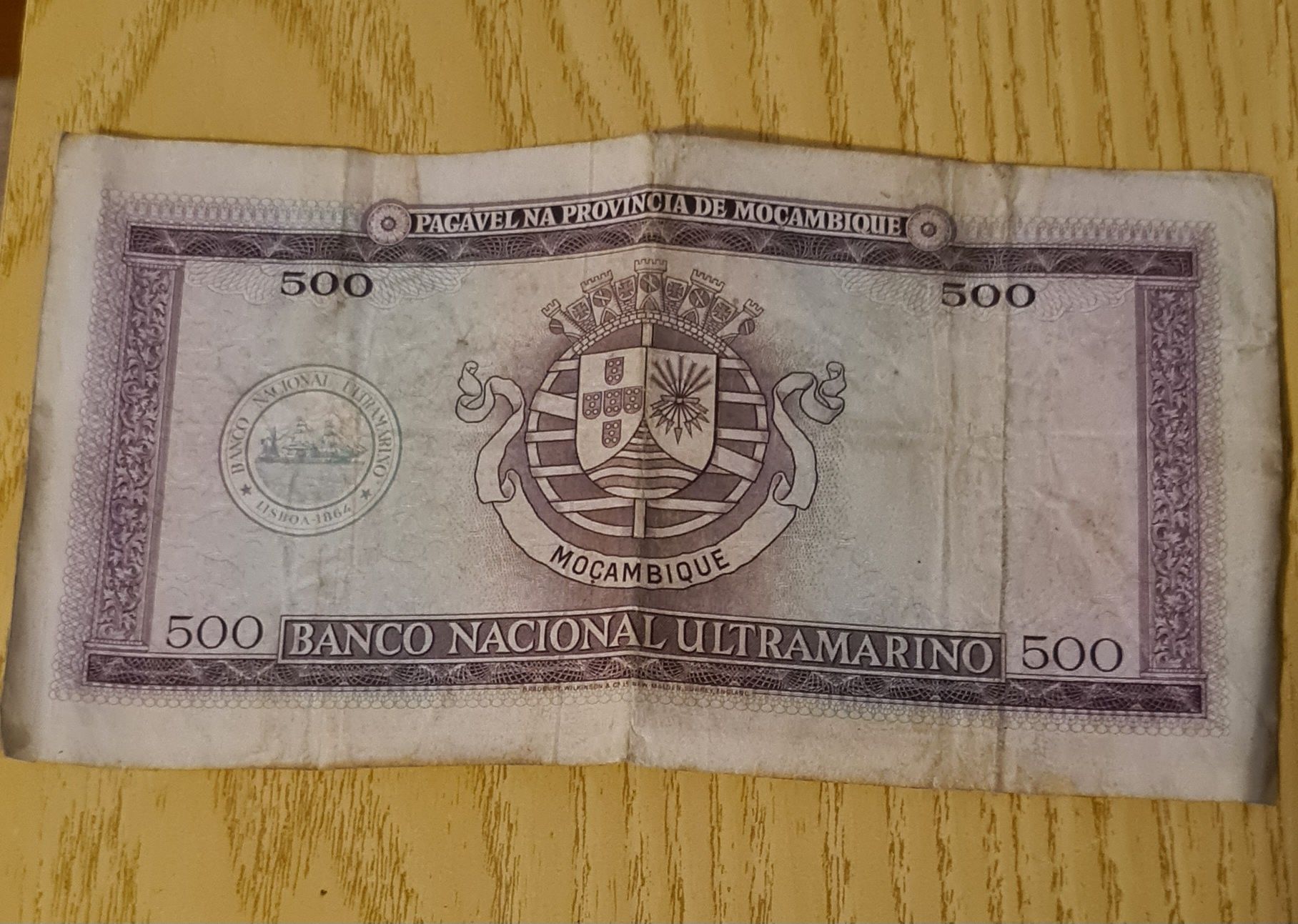 Nota de 500 escudos