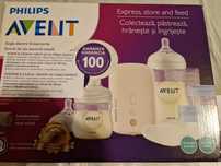 Duży zestaw Laktator elektryczny Philips Avent +10szt wore