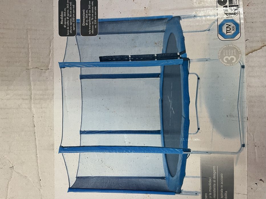Trampolim 3m de diâmetro com rede