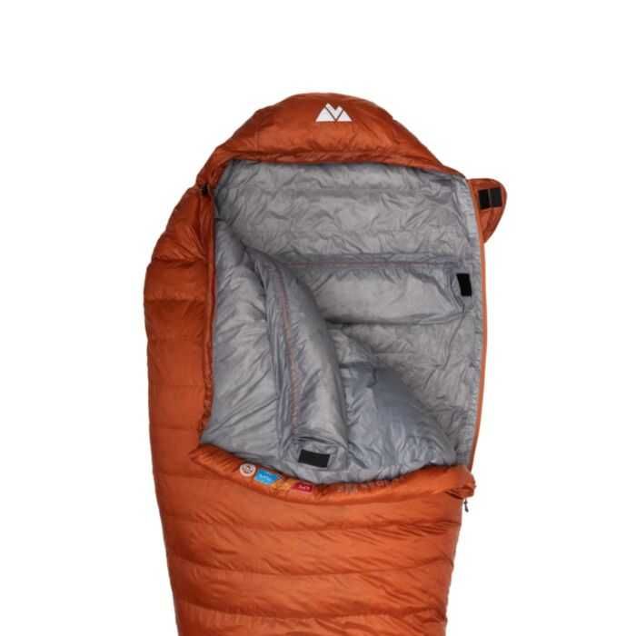 Śpiwór puchowy ultralekki Volven Narvi 400 pom 80 cm x 215 cm