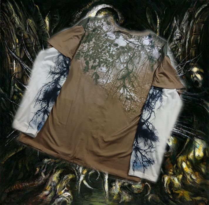 Y2K лонгслів коричневого кольору