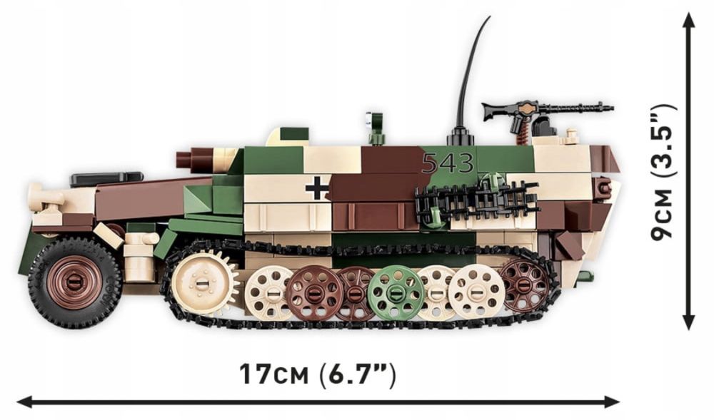 Klocki cobi 2283 SD.KFZ. 251/9 STUMMEL TRANSPORTER