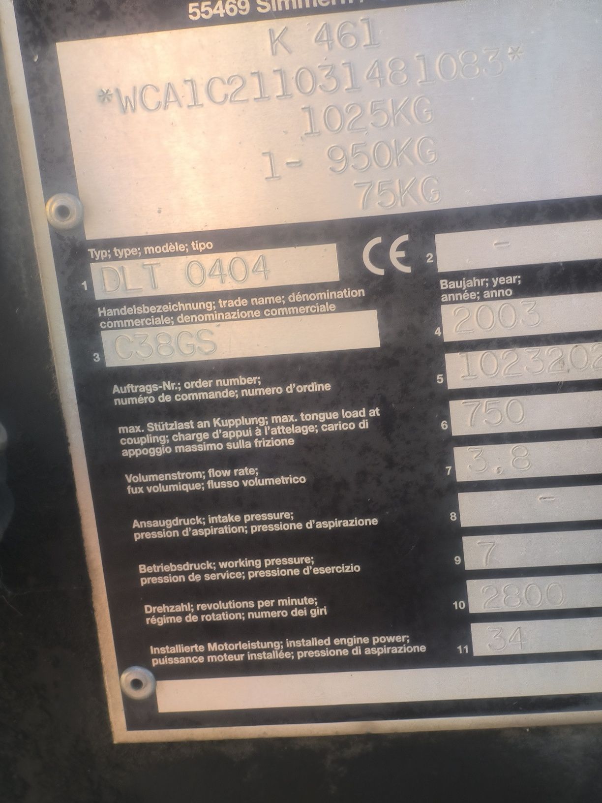 Kompresor śrubowy spalinowy Compair C38