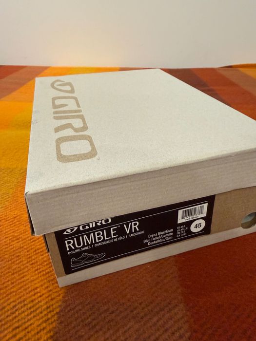 buty rowerowe SPD Giro Rumble VR niebieskie