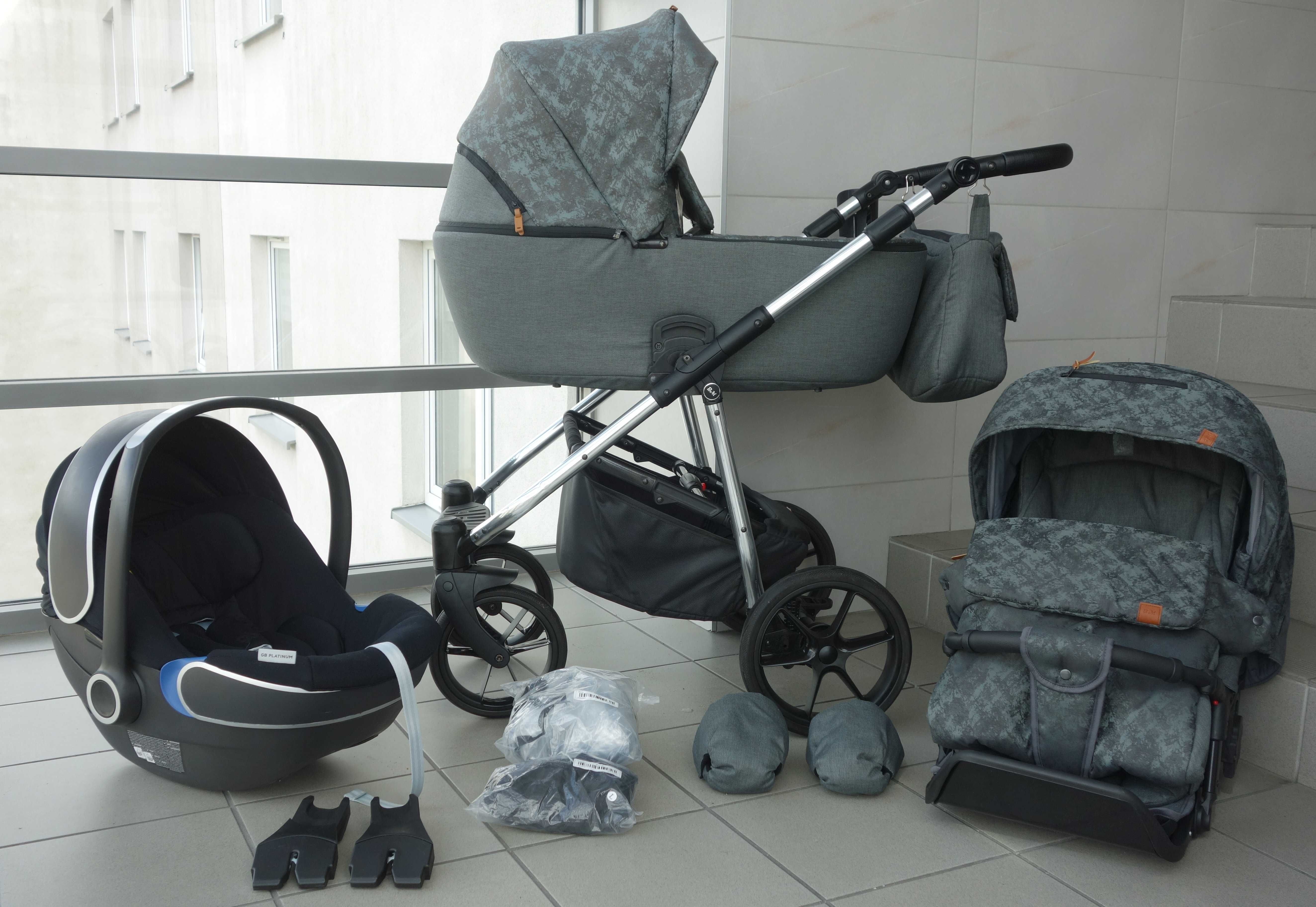 3w1 wózek Baby Merc z fotelikiem GB