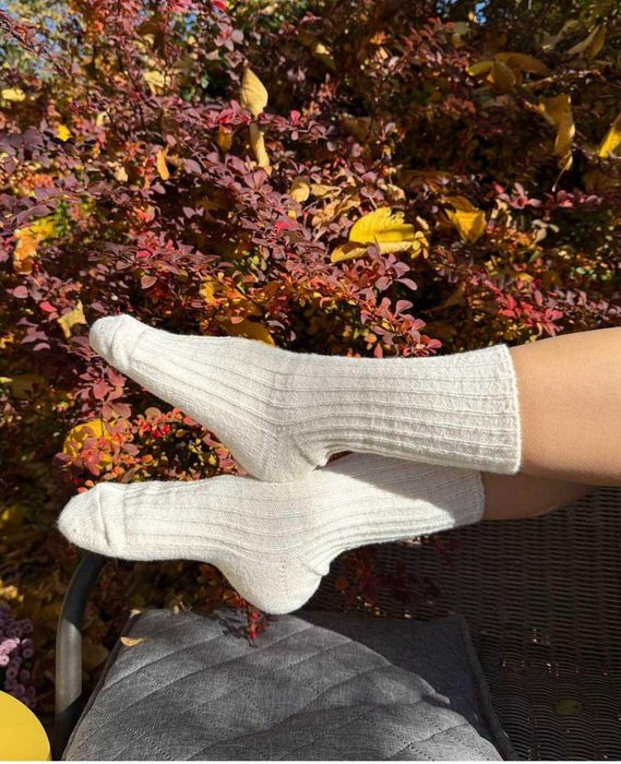 Топ під Уги‼️ Шкарпетки Шерсть альпаки  в рубчик .Кашемір.Гольфи