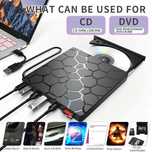 Ультратонкий Портативный Внешний CD/DVD 8-в-1 USB 3.0