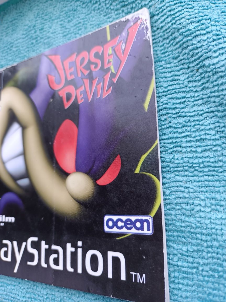 Ps1 Jersey Devil psx psone Książeczka Manual Angielska