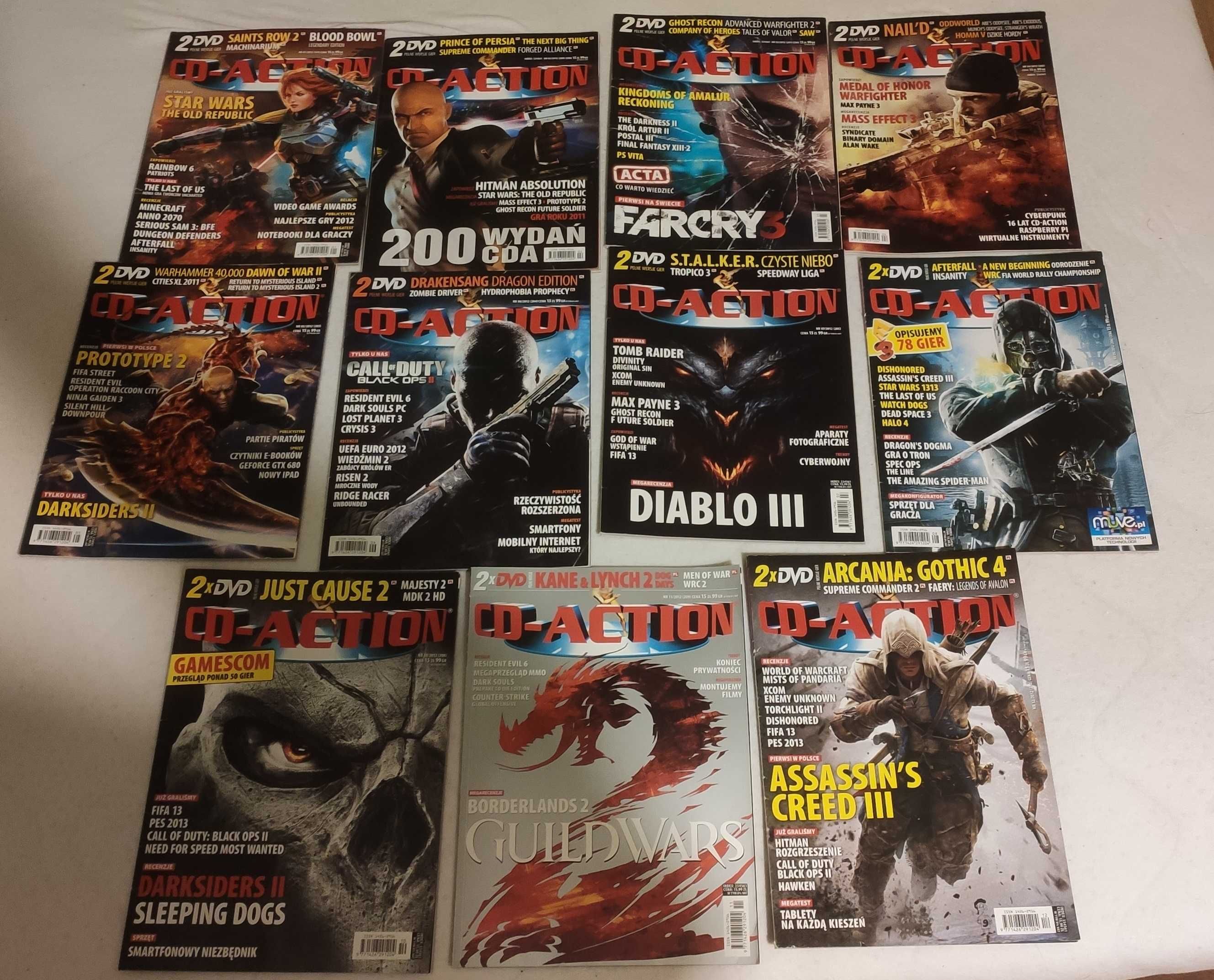 CD-Action 01-08,10-12/2012 (11 numerów)