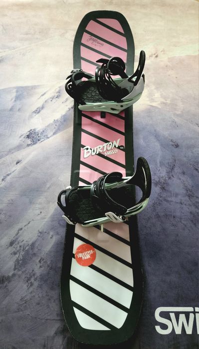 Mega zestaw deska snowboardowa Burton Smalls 125cm +  wiązania