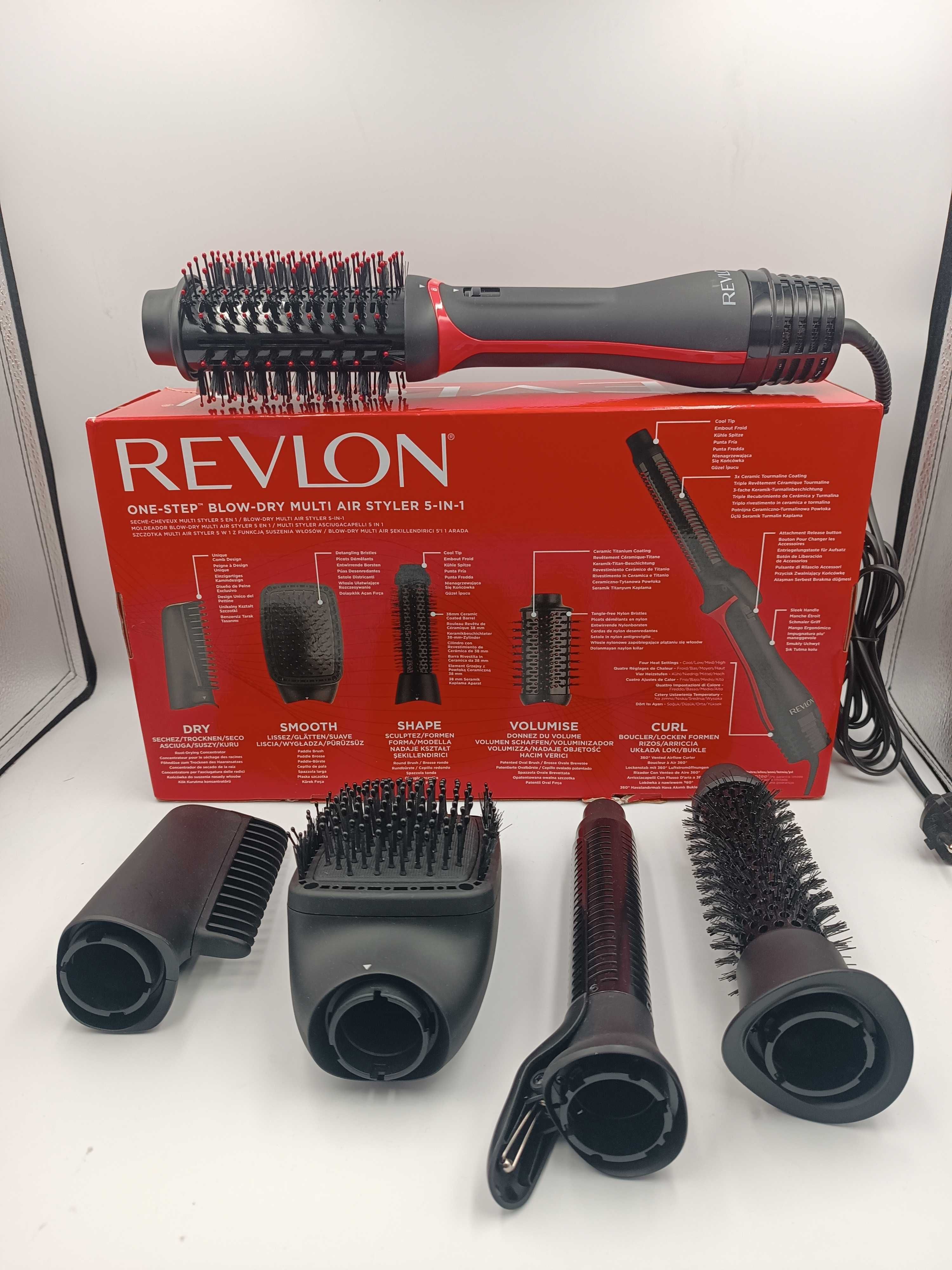 Lokówka obrotowa suszarka prostownica szczotka jonizująca Revlon