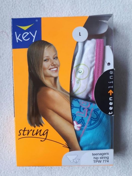 Sprzedam nowe stringi dla nastolatek marki KEY 3 szt.