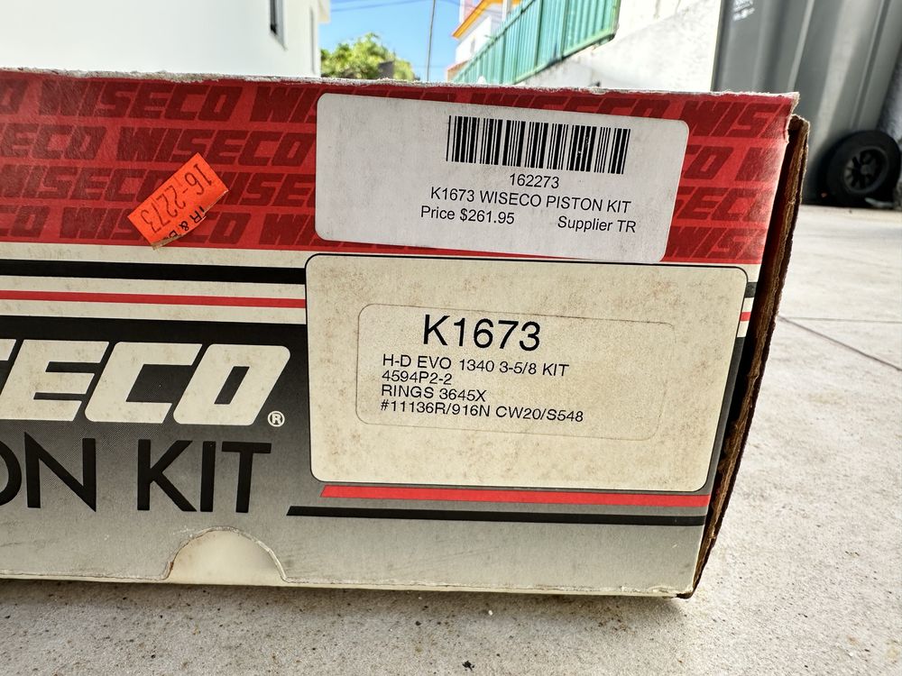 Pistões Wiseco (NOVOS) Harley EVO