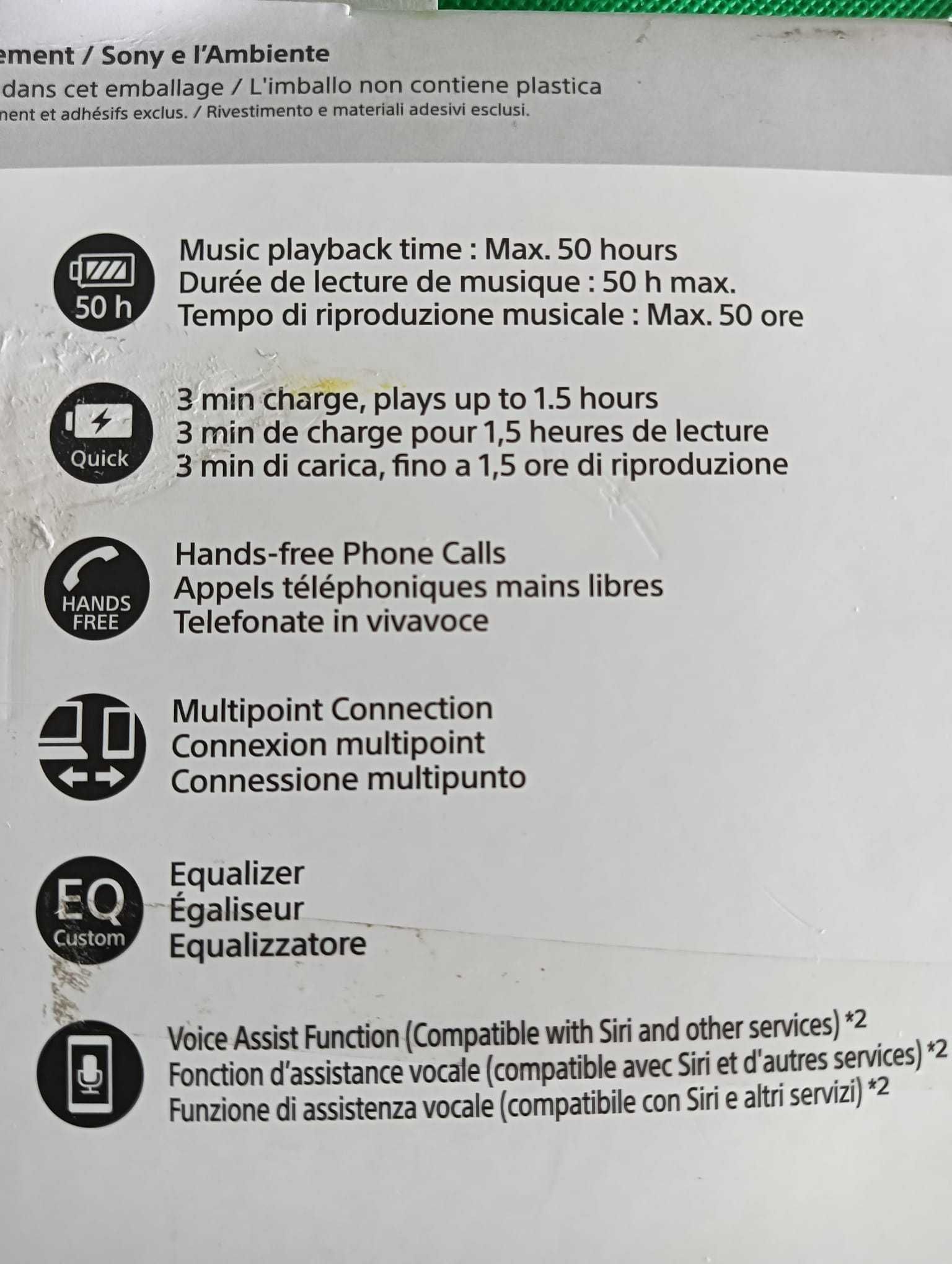 Auscultadores Bluetooth Sony WH-CH520A (3 anos garantia)