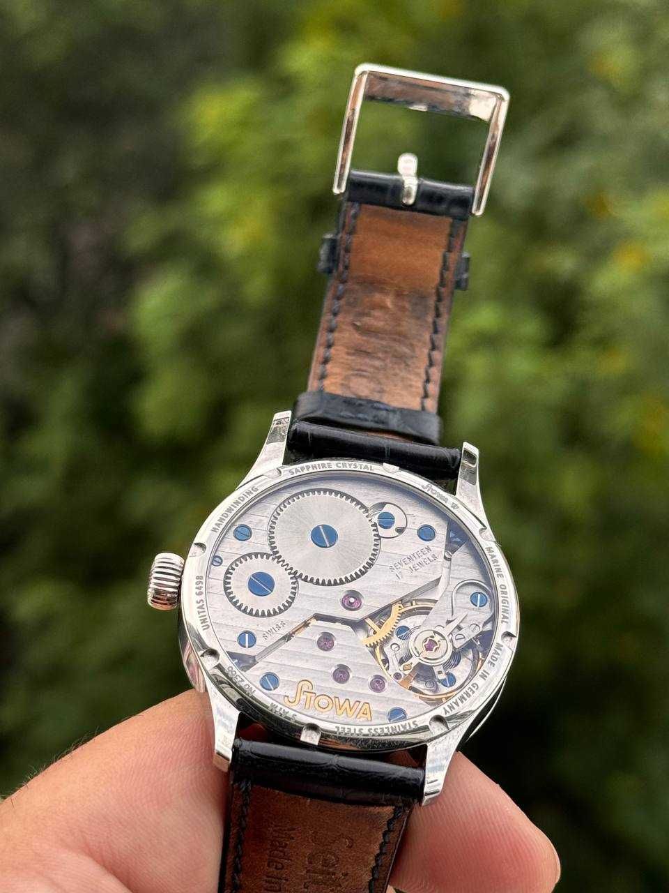 Продам часы STOWA Marine Original на аллигаторе ! OLD LOGO , Редкие !