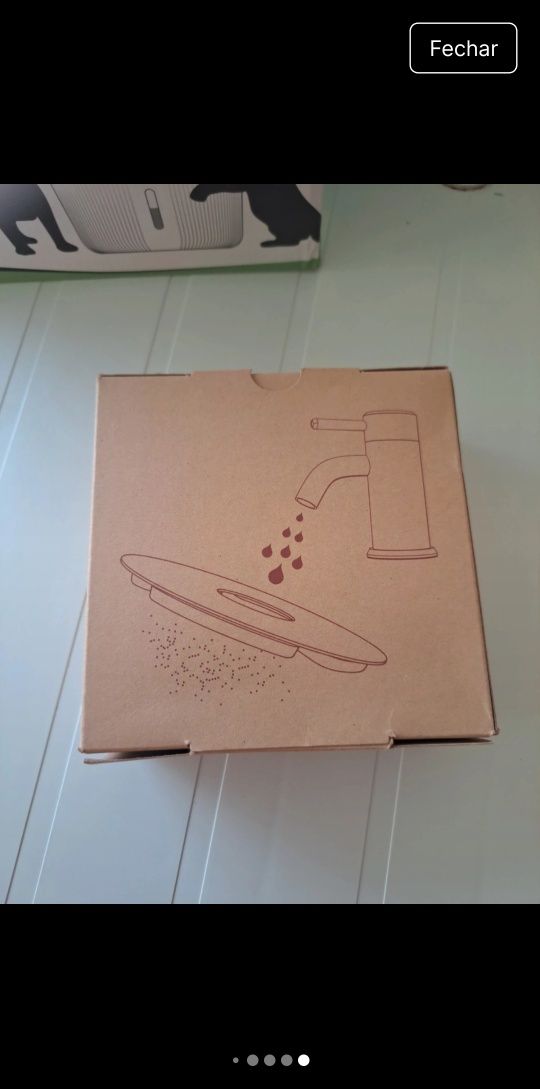 Fonte de água para cão/gato+Bomba água +5 Filtros de água