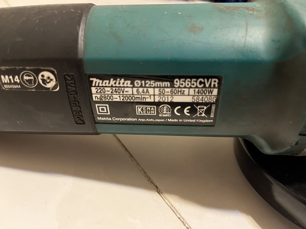 Болгарка Makita 9565CVR 1400 Вт 125 мм Оригінал/ регулювання обертів