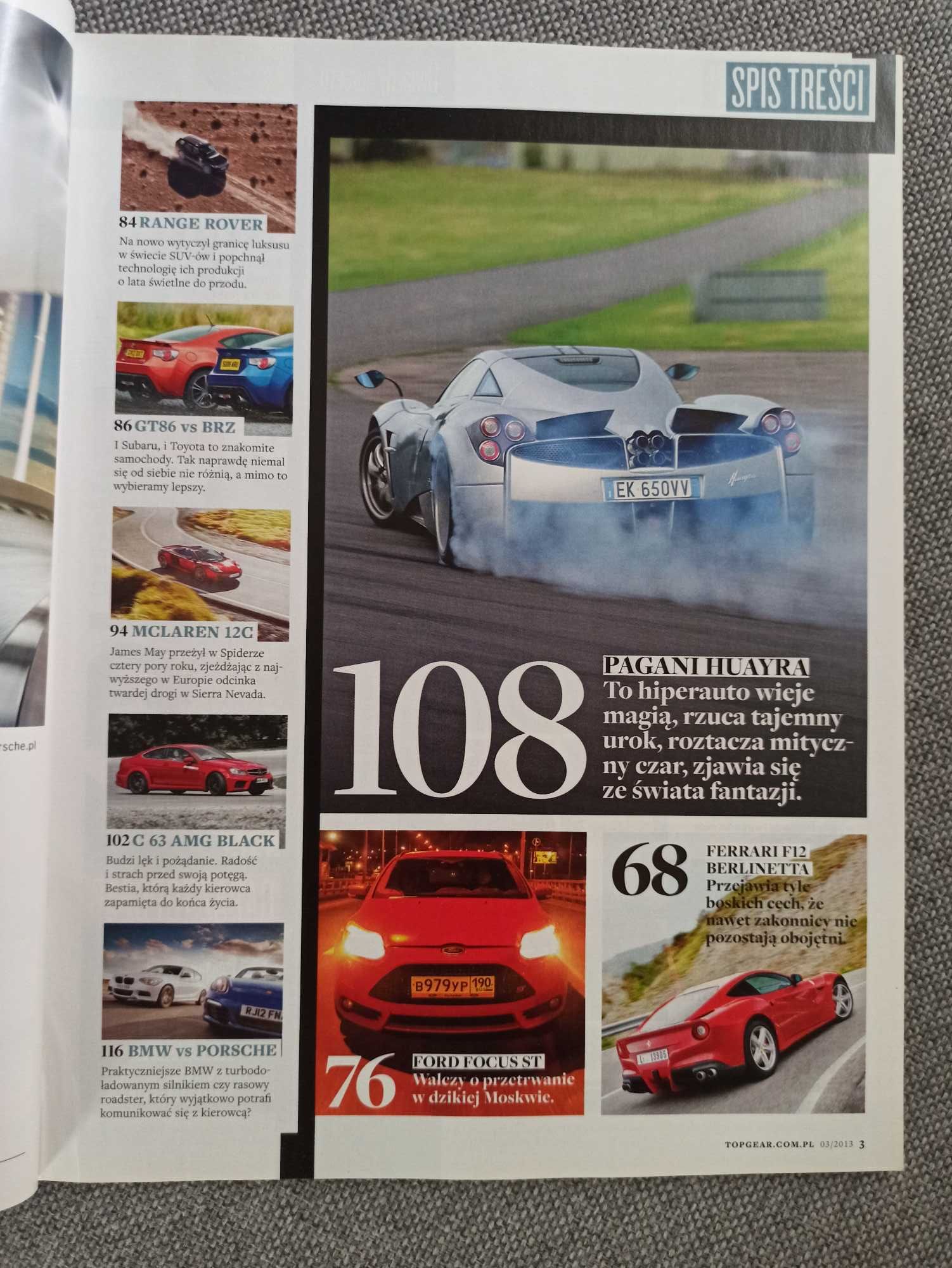 Top Gear nr3 z 2013r - czasopismo