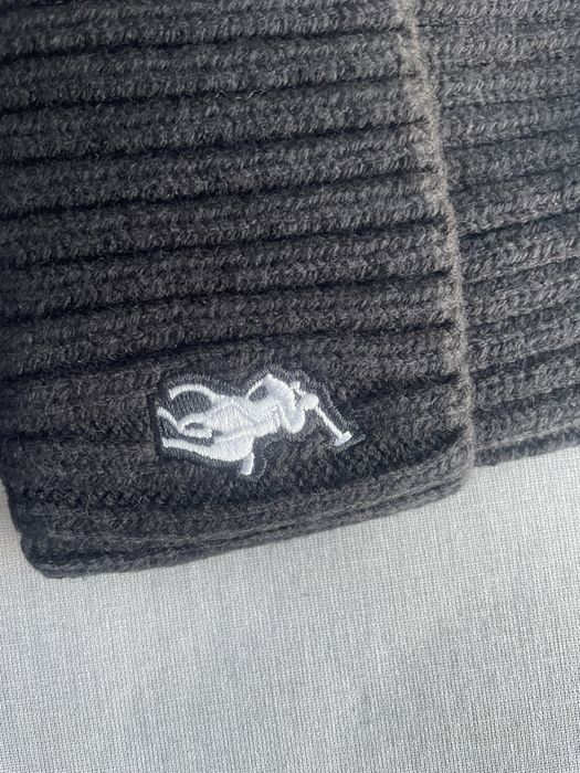 Czarna Ciepła czapka jesienno zimowa Ralph Lauren Polo