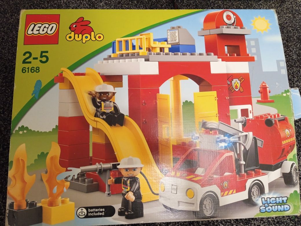 Раритетный большой набор Лего дупло пожарная часть оригинал