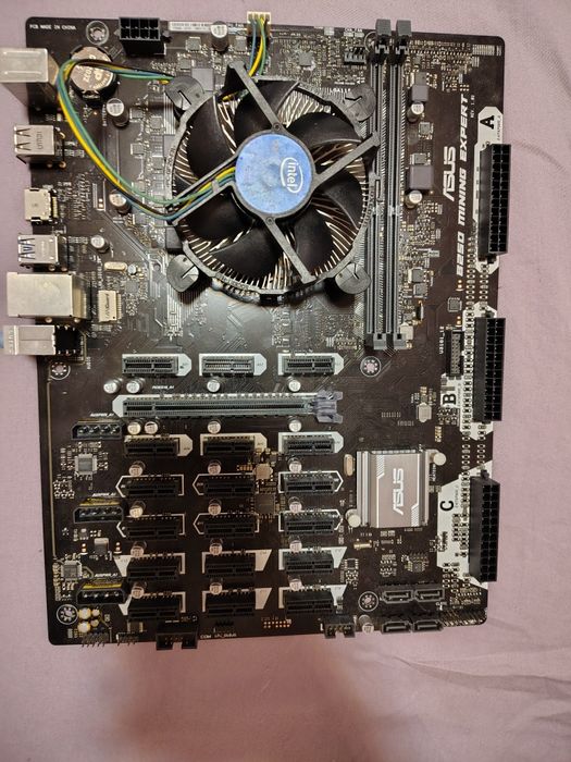 Комплект: ASUS B250 Mining Expert + Pentium G4560 + кулер Intel