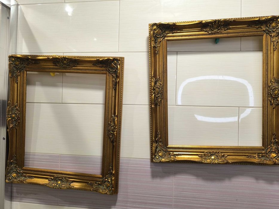 3 Molduras douradas, "Ouro velho"