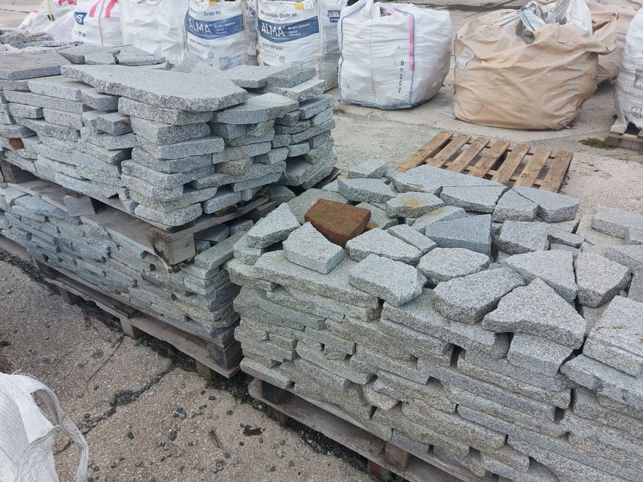 Kostka granitowa Szara szaro ruda 8x11 tir