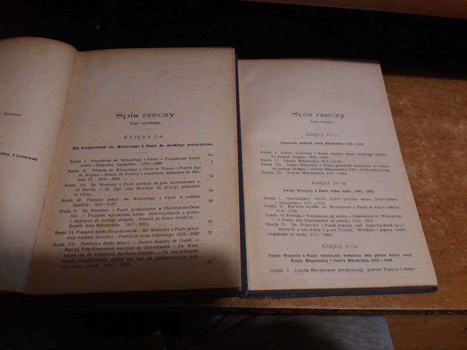 Św.Wincenty a'Paulo.T.1-2 -E .Bougaud- W-wa1913 opr.wyd.