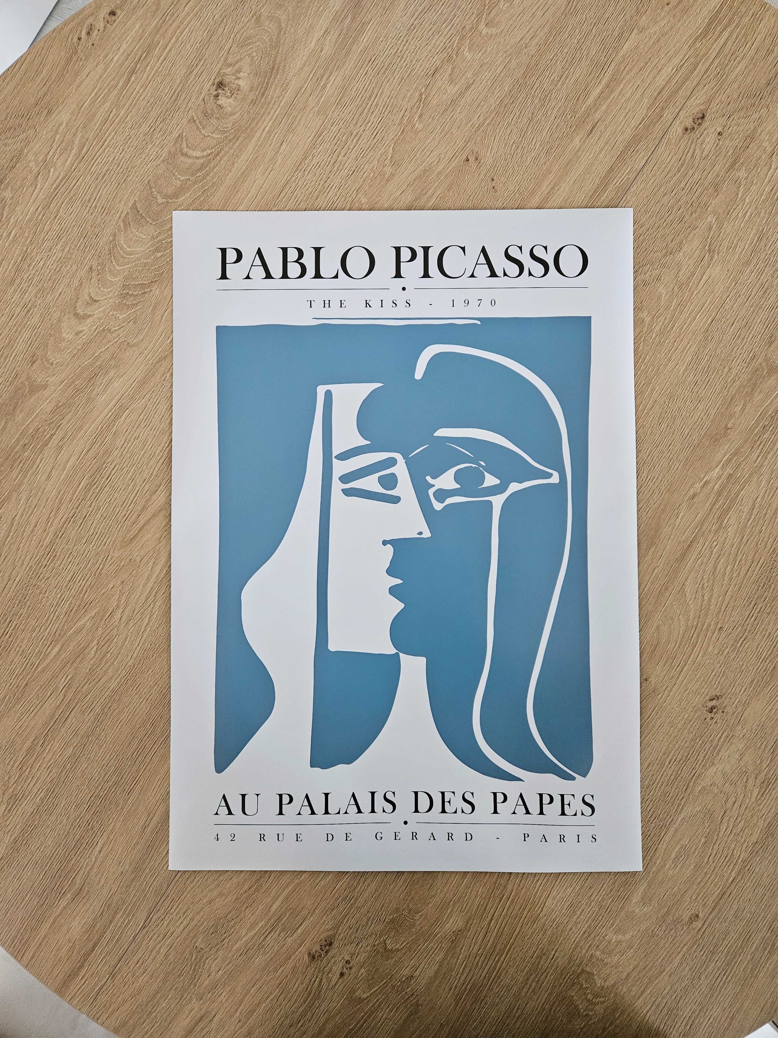 Plakat Picasso - Kobieta Na Niebieskim Tle (Rozmiar A2 - 42 x 59.4 cm)