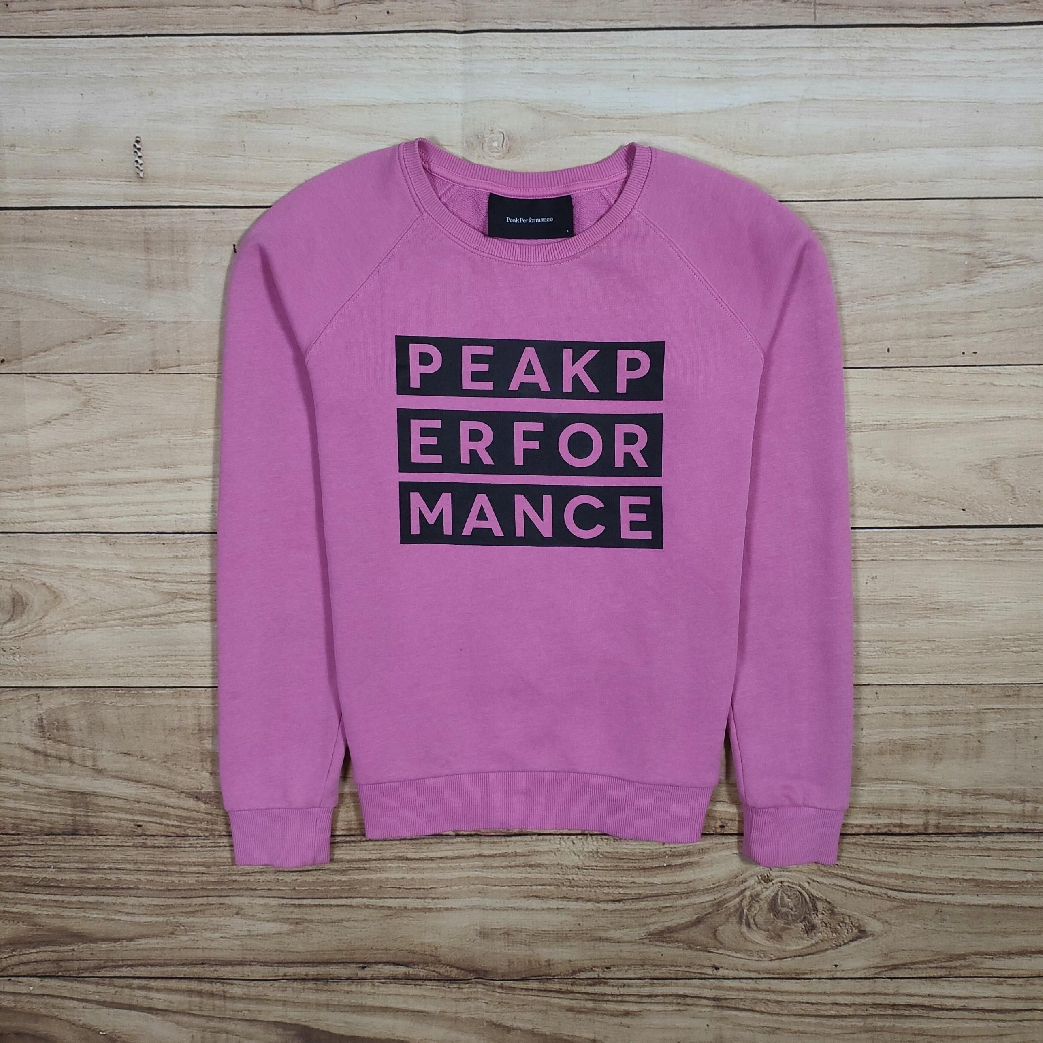 PEAK PERFORMANCE Bluza Crew Neck Damska Różowa Logowana r. S