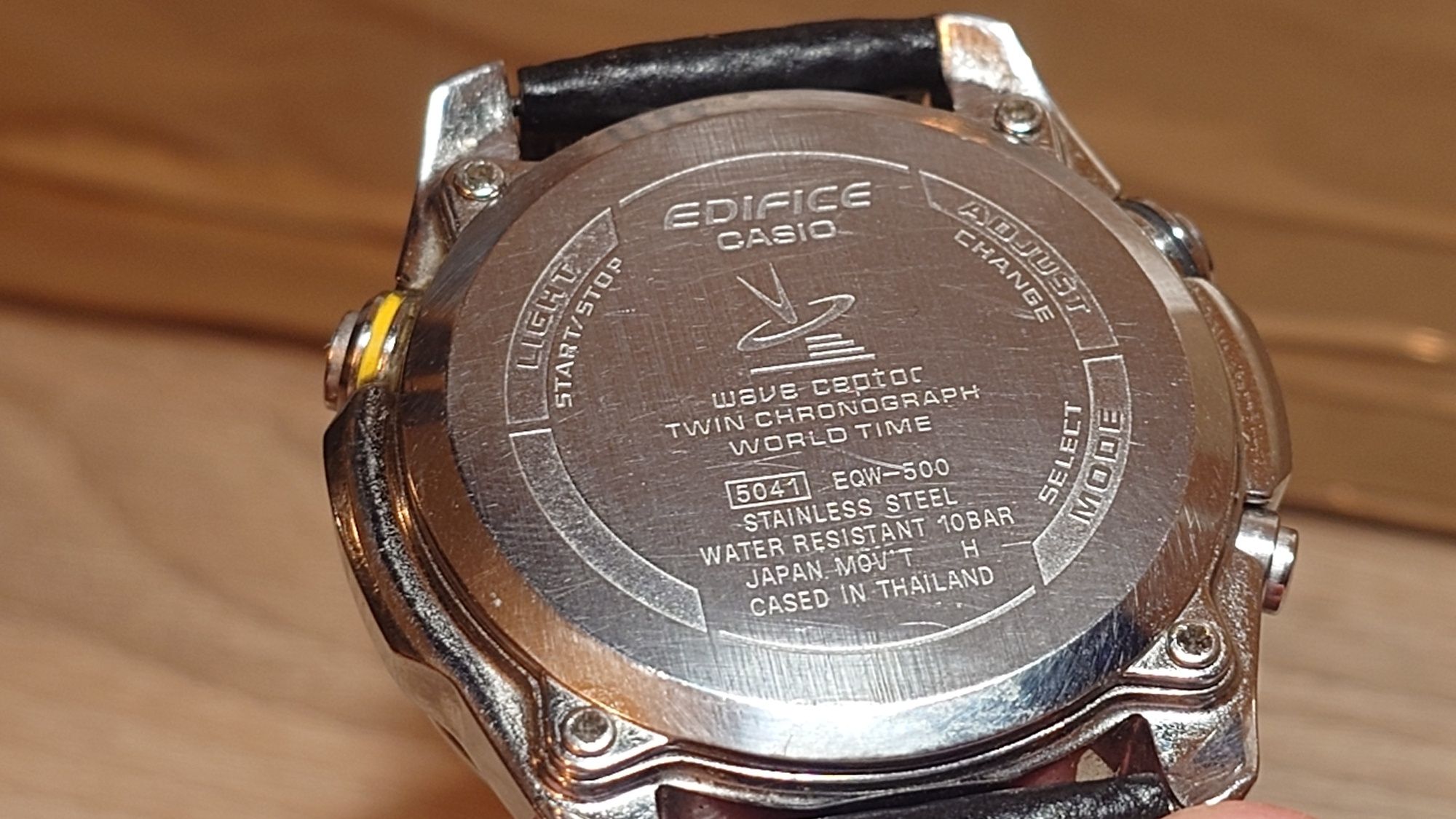 Casio EQW 500 Edifice Wave Ceptor twin chronograph world time
