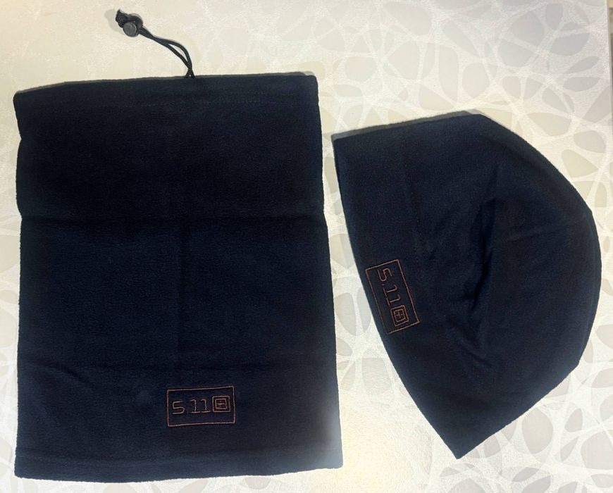 Теплий флісовий комплект баф + шапка 5.11