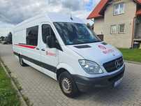 Mercedes-Benz Sprinter Brygadówa EXTRA LONG hak holowniczy zawieszenie pneumatyczne