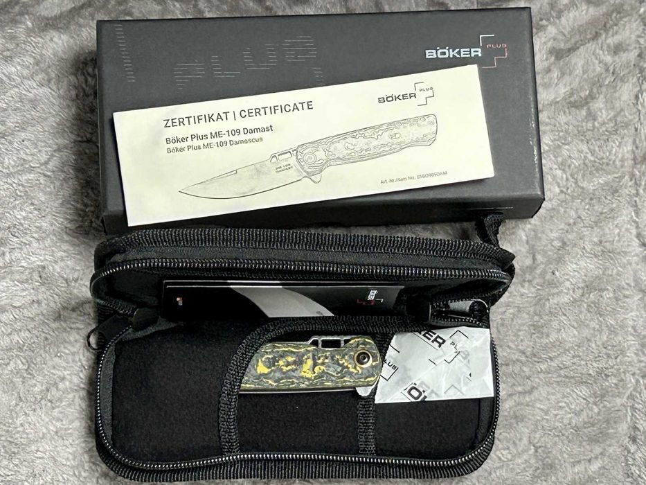 Nóż składany folder Boker Plus ME 109 Damast - kolekcjonerski